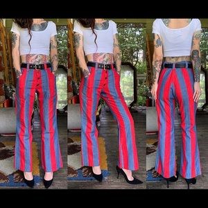 High waisted 70s bell bottoms